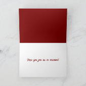 Vakantie Dag Kaart (Binnen)