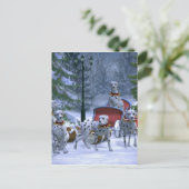 Vakantie Dalmatiërs Feestdagenkaart (Staand voorkant)