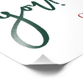 Vakantie Dank u Bedrijf Team Poster (Hoek)