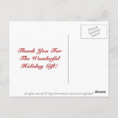 Vakantie Dank u Briefkaarten (Achterkant)