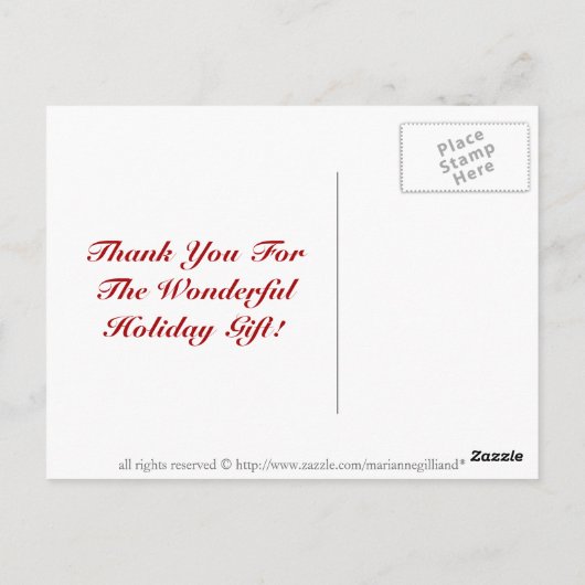 Vakantie Dank u Briefkaarten (Achterkant)