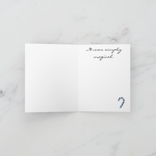 Vakantie Dank u Gelukkig Nieuwjaar Note Kaart (Binnen)