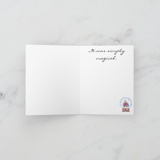 Vakantie Dank u Gelukkig Nieuwjaar Note Kaart (Binnen)