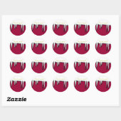 Vakantie Dank u! -stickers Ronde Sticker (Vel)