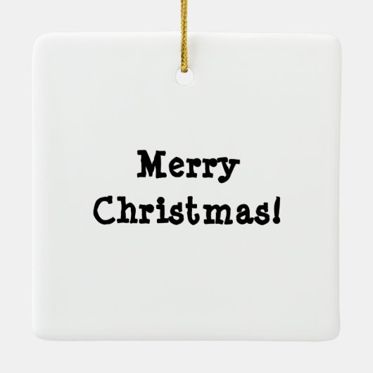 Vakantie Decor, Mini Whiteboard Keramisch Ornament (Achterkant)