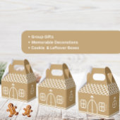 Vakantie Decoratieve Icing Gingerbread Cookie Bedankdoosjes