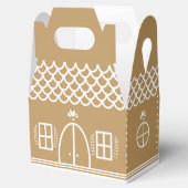 Vakantie Decoratieve Icing Gingerbread Cookie Bedankdoosjes (Geopend)