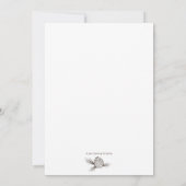 Vakantie dennenappel bruiloft uitnodiging (Achterkant)