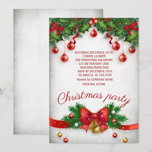 Vakantie, Dennentak, Klinkklankboog Feest Kaart (Voorkant / Achterkant)