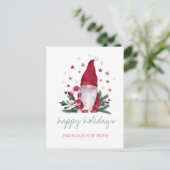 Vakantie die we hebben gemaakt, kerstgrint aankondigingskaart (Staand voorkant)