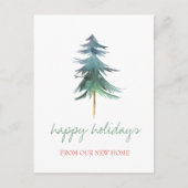 Vakantie die we hebben verplaatst, kerstboom aankondigingskaart (Voorkant)