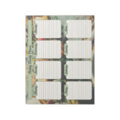 Vakantie Diner Tafel Wekelijkse Planner Notitieblok (Linkerzijde)