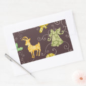 vakantie dingen rechthoekige sticker (Envelop)