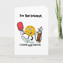 Vakantie… dink & aandrijving feestdagen kaart