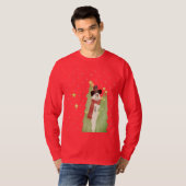 Vakantie Draag met Snowman T-shirt (Voorkant volledig)