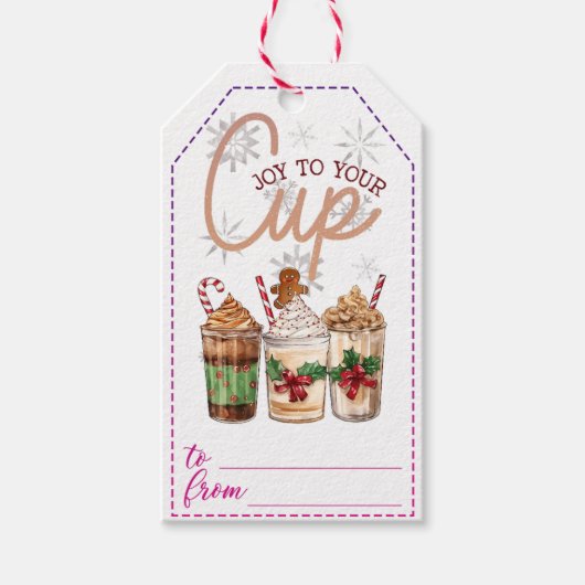 Vakantie drink cadeau labels cadeaulabel (Voorkant)
