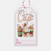 Vakantie drink cadeau labels cadeaulabel (Achterkant)