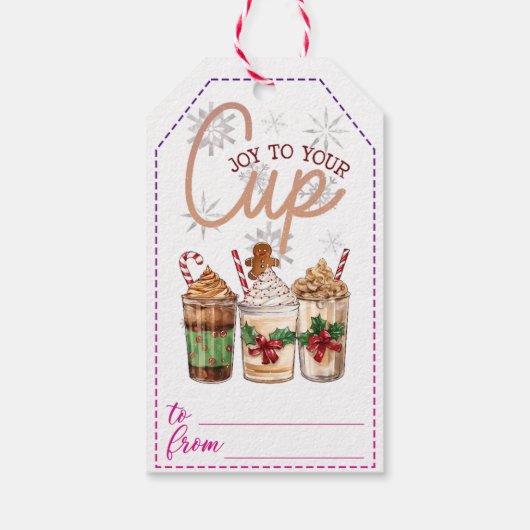 Vakantie drink cadeau labels cadeaulabel (Achterkant)