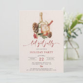 Vakantie Drink Kerst Feestuitnodigingen Kaart (Staand voorkant)