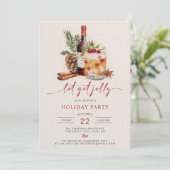 Vakantie Drink Kerst Feestuitnodigingen Kaart (Staand voorkant)