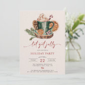 Vakantie Drink Kerst Feestuitnodigingen Kaart (Staand voorkant)