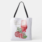 Vakantie, drinken en meer tote bag (Achterkant)