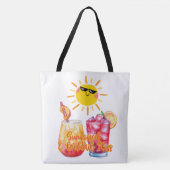 Vakantie, drinken en meer tote bag (Voorkant)