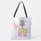 Vakantie, drinken en meer tote bag (Voorkant)