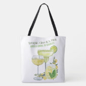 Vakantie, drinken en meer tote bag (Achterkant)