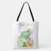 Vakantie, drinken en meer tote bag (Achterkant)