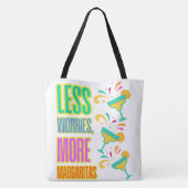 Vakantie, drinken en meer tote bag (Achterkant)
