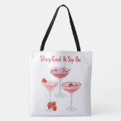 Vakantie, drinken en meer tote bag (Voorkant)