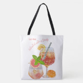 Vakantie, drinken en meer tote bag (Voorkant)