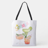 Vakantie, drinken en meer tote bag (Achterkant)