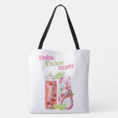 Vakantie, drinken en meer tote bag (Achterkant)