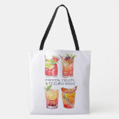 Vakantie, drinken en meer tote bag (Voorkant)