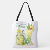 Vakantie, drinken en meer tote bag (Achterkant)