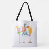 Vakantie, drinken en meer tote bag (Voorkant)