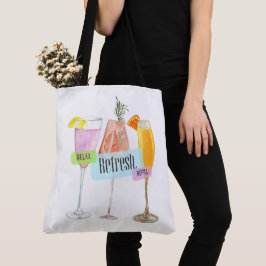Vakantie, drinken en meer tote bag