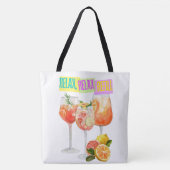 Vakantie, drinken en meer tote bag (Voorkant)