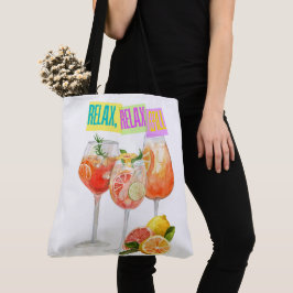 Vakantie, drinken en meer tote bag