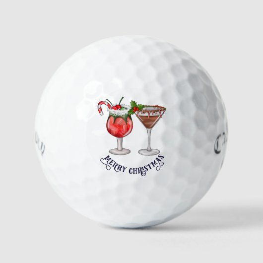 Vakantie Drinken-thema Perfect Christmas Callaway Golfballen (Voorkant)
