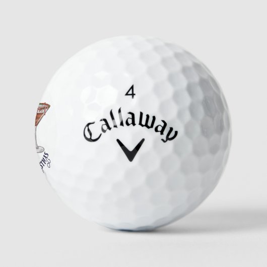 Vakantie Drinken-thema Perfect Christmas Callaway Golfballen (Logo)