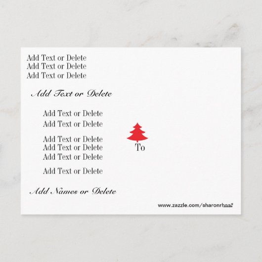 Vakantie Drop in Briefkaart - SRF (Achterkant)