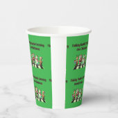 Vakantie drukte oversteken in kerst papieren beker (Links)