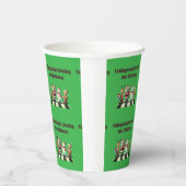 Vakantie drukte oversteken in kerst papieren beker (Rechts)