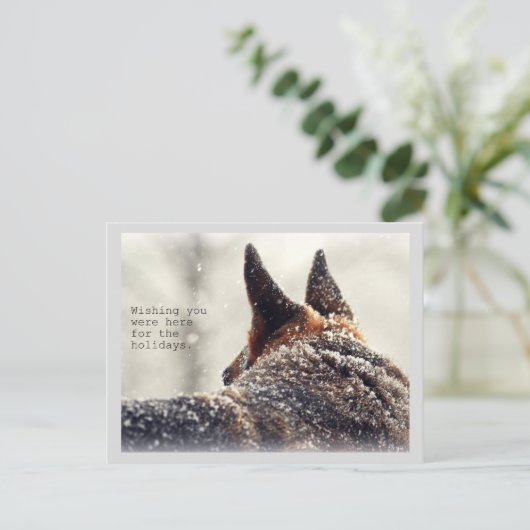 Vakantie Duitse herder Feestdagenkaart (Staand voorkant)