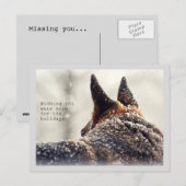 Vakantie Duitse herder Feestdagenkaart (Voorkant / Achterkant)