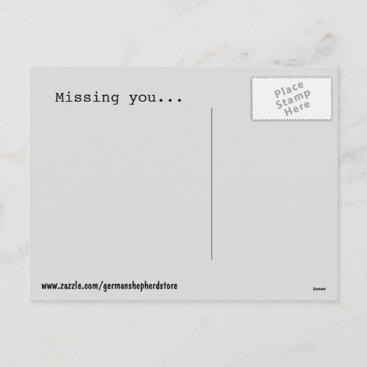 Vakantie Duitse herder Feestdagenkaart (Achterkant)