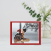 Vakantie Duitse herder Feestdagenkaart (Staand voorkant)